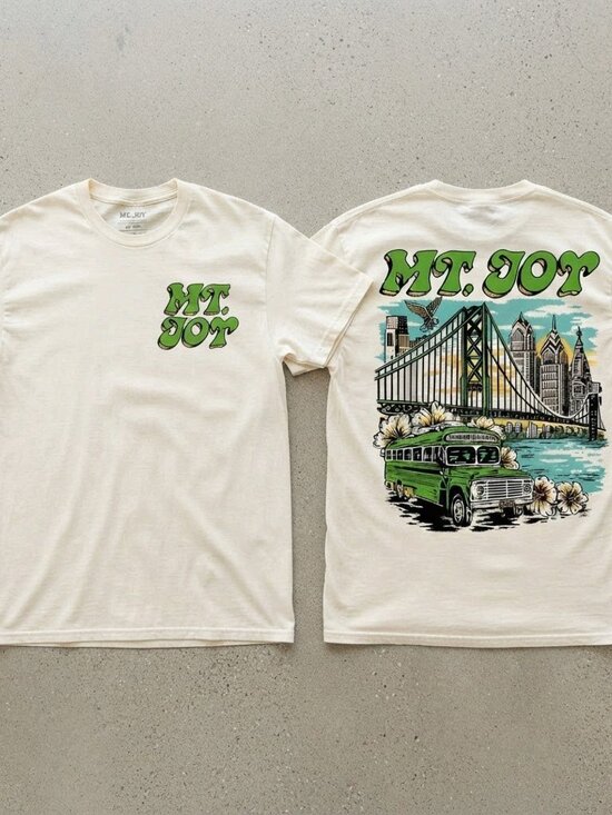 Gildan Other - Mt. Joy Celebrating 10 Years Tour 2026 Freedom Mortgage Pavilion Off-white Tee